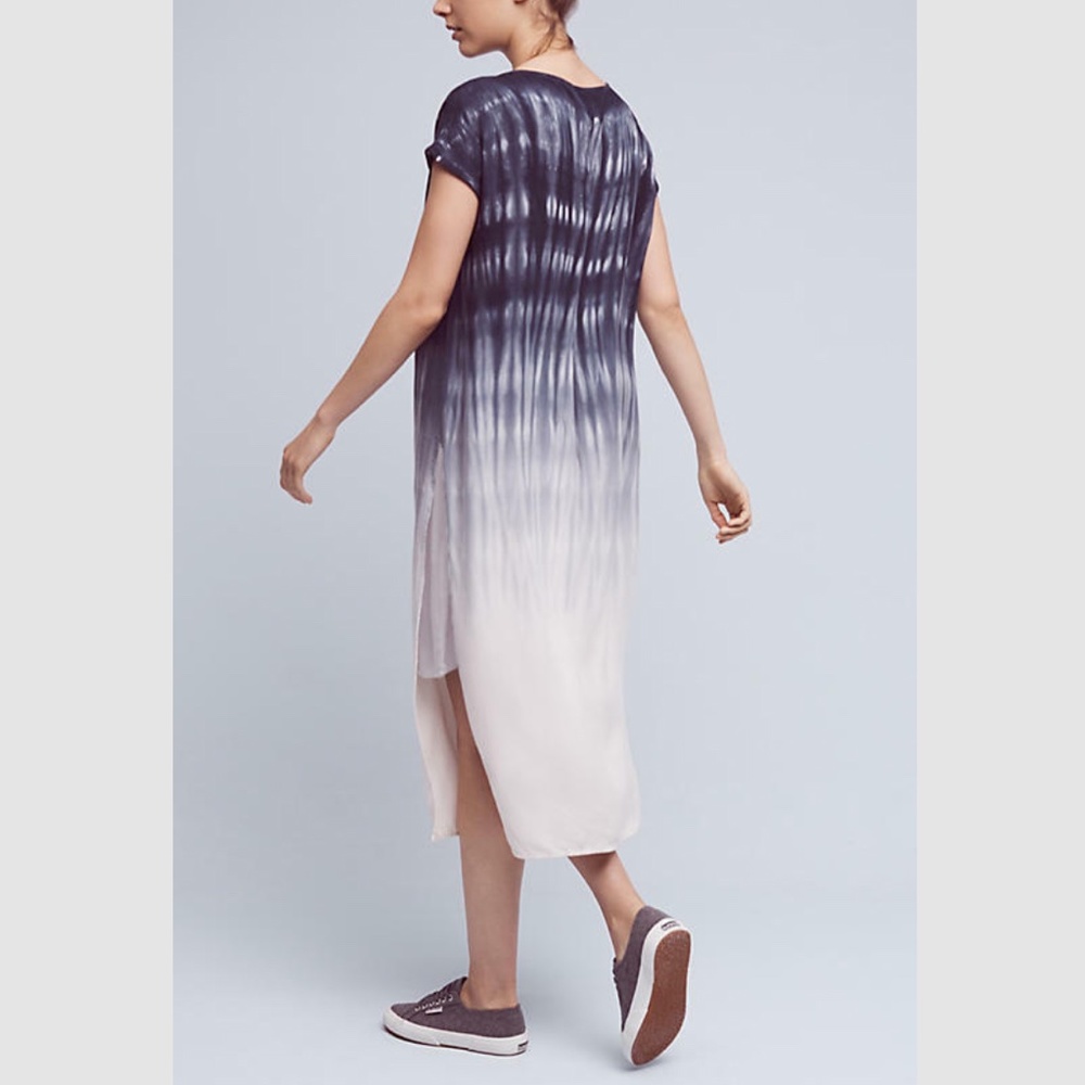 NEW Anthropologie Cloth & Stone Dip Dye Tunic Dress - Picture 4 of 12